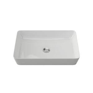 TIMBERLINE QUILL ABOVE COUNTER BASIN GLOSS WHITE 600MM