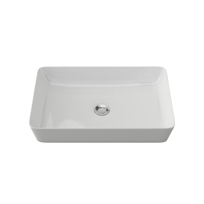 TIMBERLINE QUILL ABOVE COUNTER BASIN GLOSS WHITE 600MM