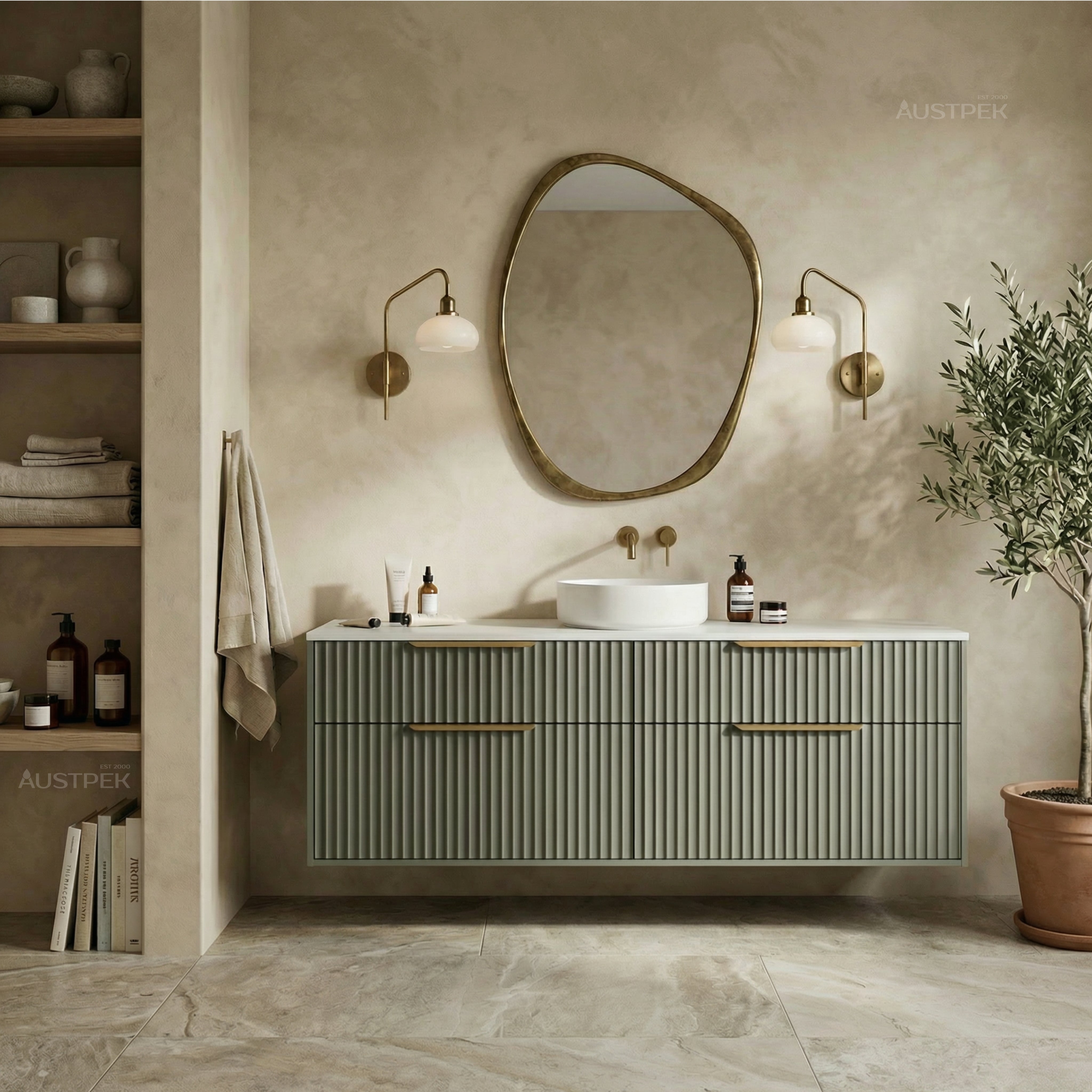 TIMBERLINE SAVOY CUSTOM WALL HUNG VANITY (ALL SIZING)