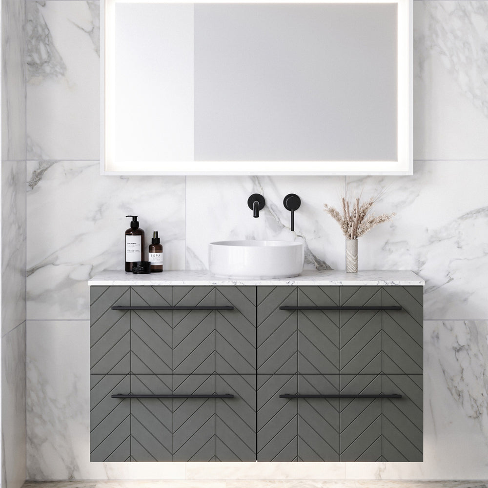 TIMBERLINE SUTHERLAND HOUSE CUSTOM WALL HUNG VANITY (ALL SIZING)