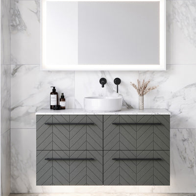 TIMBERLINE SUTHERLAND HOUSE CUSTOM WALL HUNG VANITY (ALL SIZING)