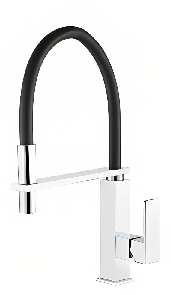 INSPIRE PULL OUT KITCHEN MIXER CHROME AND BLACK