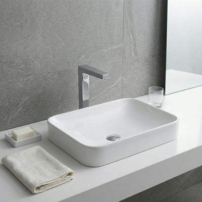 TOTO TOUCHLESS DECK MOUNTED SEMI-TALL BASIN MIXER 202MM CHROME