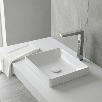 TOTO TOUCHLESS DECK MOUNTED TALL BASIN MIXER 252MM CHROME