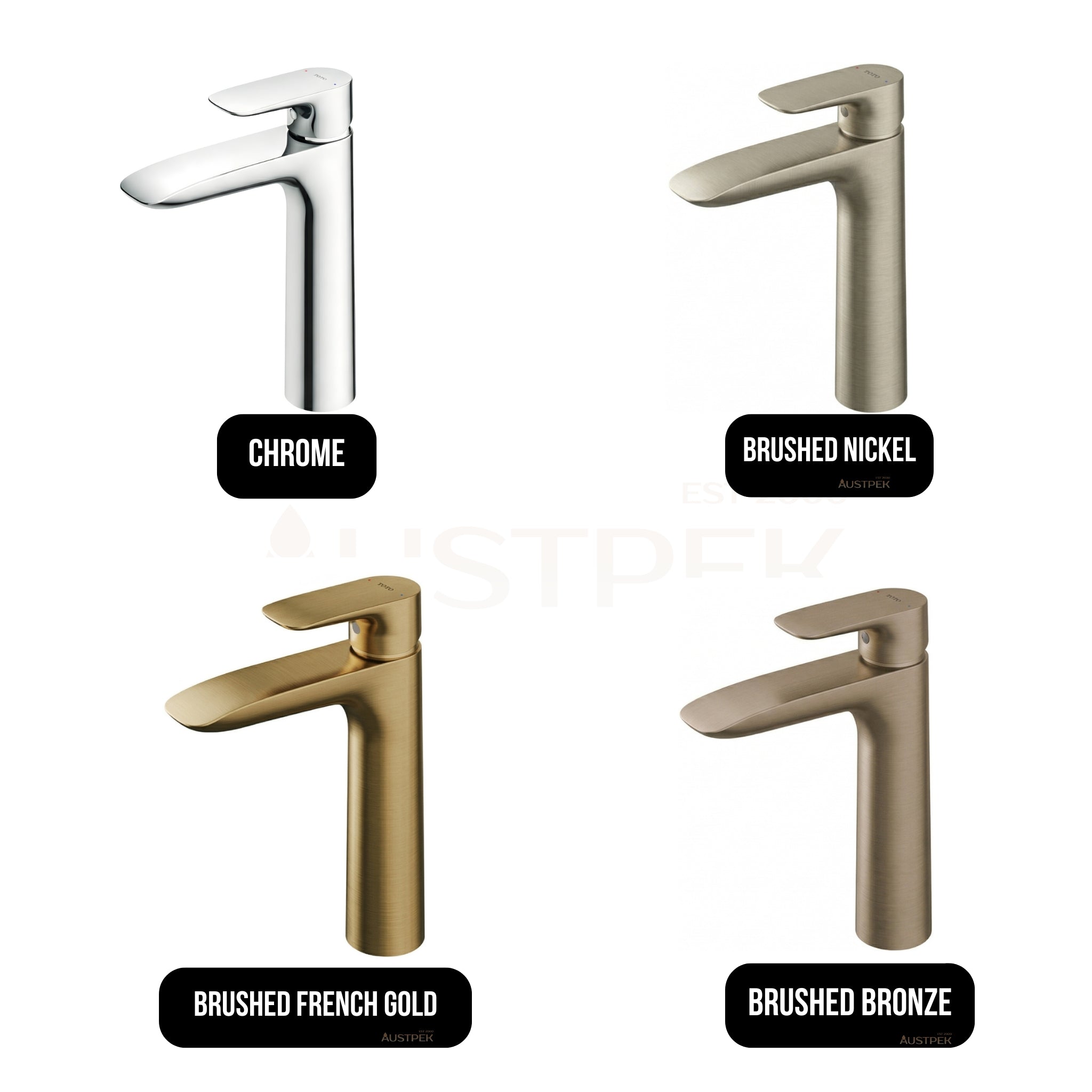 TOTO GA SEMI TALL BASIN MIXER 209MM BRUSHED NICKEL