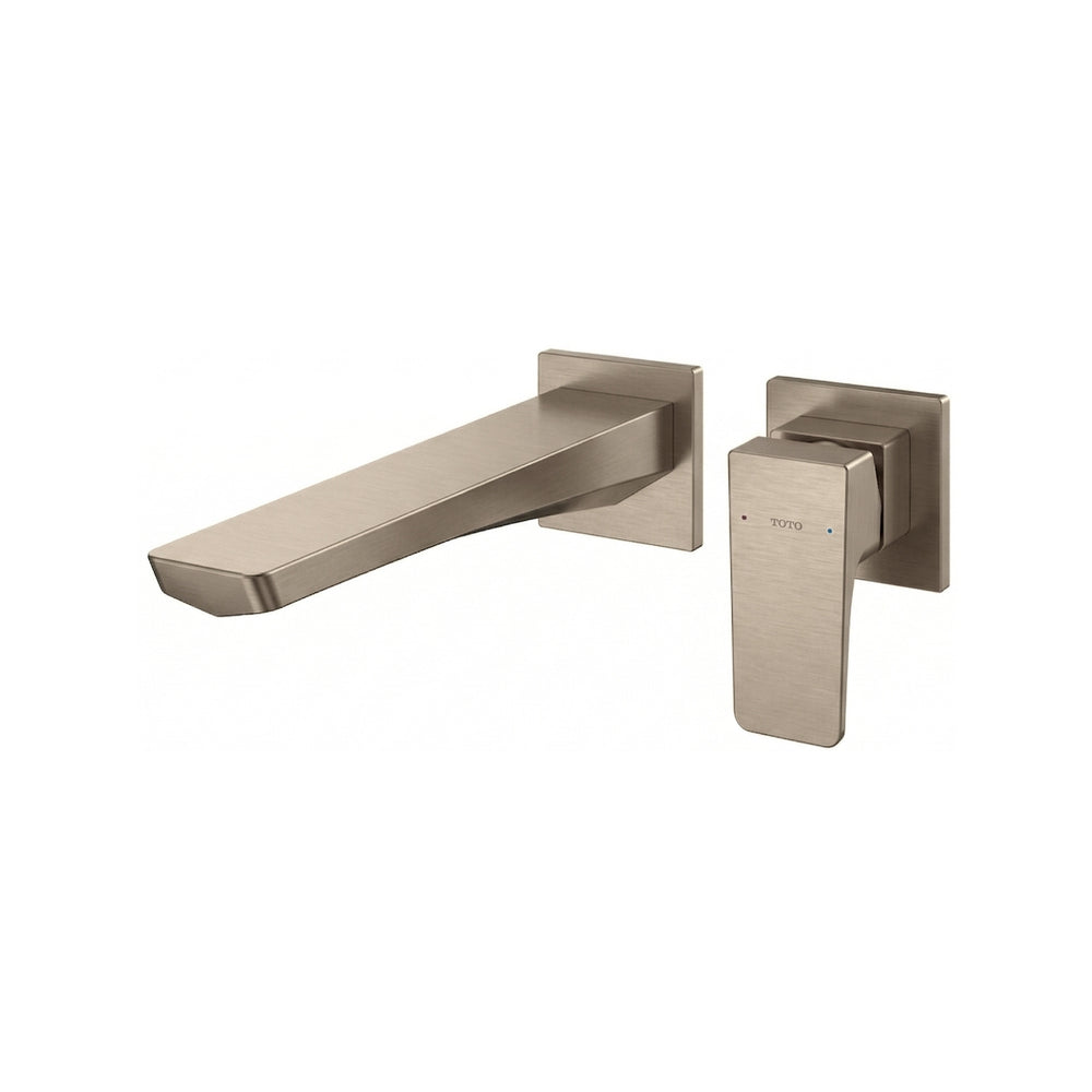 TOTO GE LONG SPOUT WALL BASIN MIXER BRUSHED BRONZE