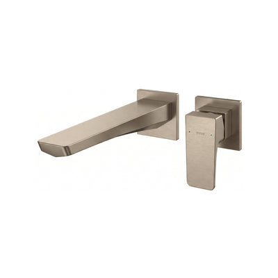TOTO GE LONG SPOUT WALL BASIN MIXER BRUSHED BRONZE