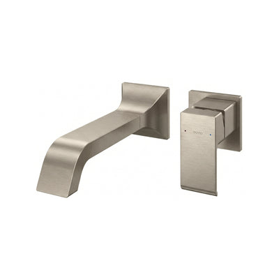 TOTO GC LONG SPOUT WALL BASIN MIXER BRUSHED NICKEL