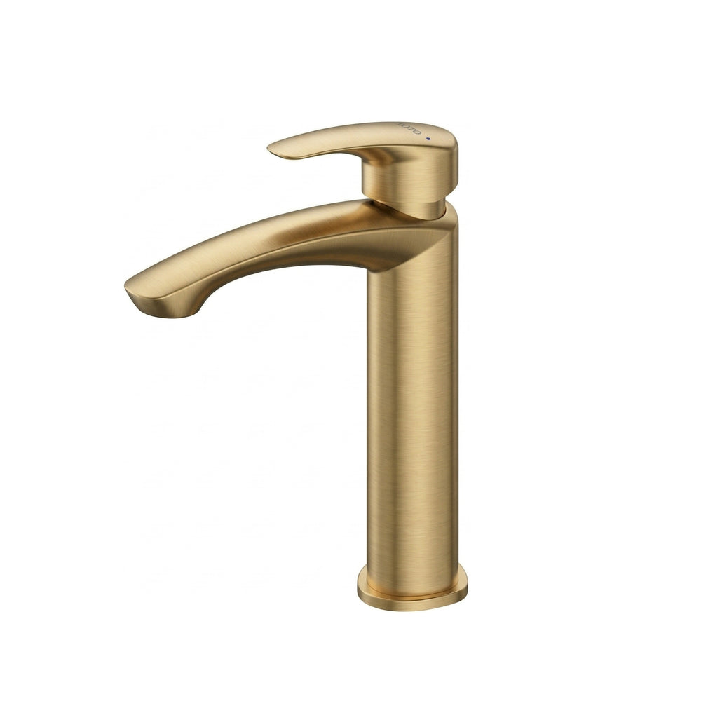 TOTO GM SEMI TALL BASIN MIXER 230MM BRUSHED FRENCH GOLD