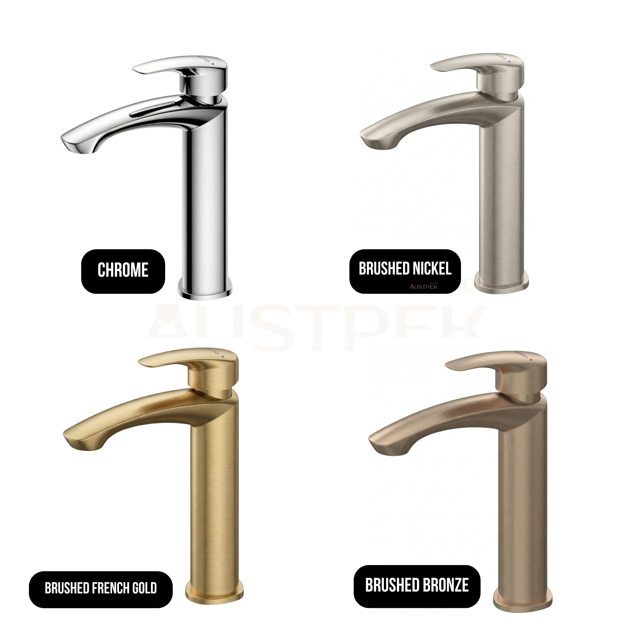 TOTO GM SEMI TALL BASIN MIXER 230MM BRUSHED FRENCH GOLD