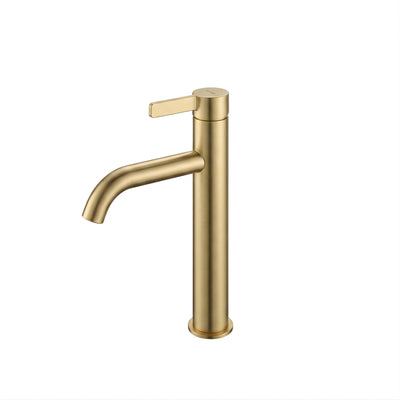 TOTO GF SEMI TALL BASIN MIXER 251MM BRUSHED FRENCH GOLD