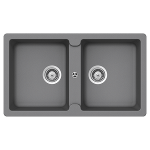 SCHOCK TYPOS DOUBLE BOWL NTH KITCHEN SINK CROMA 860MM