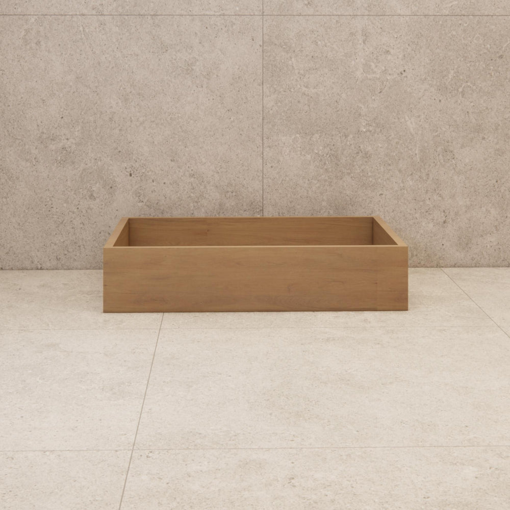 RIVA TOFINO COASTAL OAK 600MM SINGLE BOWL FLOOR STANDING VANITY WITH KICKBOARD