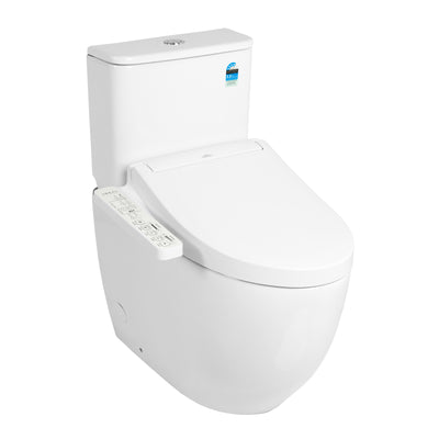TOTO C2 WASHLET W/ SIDE CONTROL AND B&H BTW TOILET SUITE PACKAGE ELONGATED GLOSS WHITE
