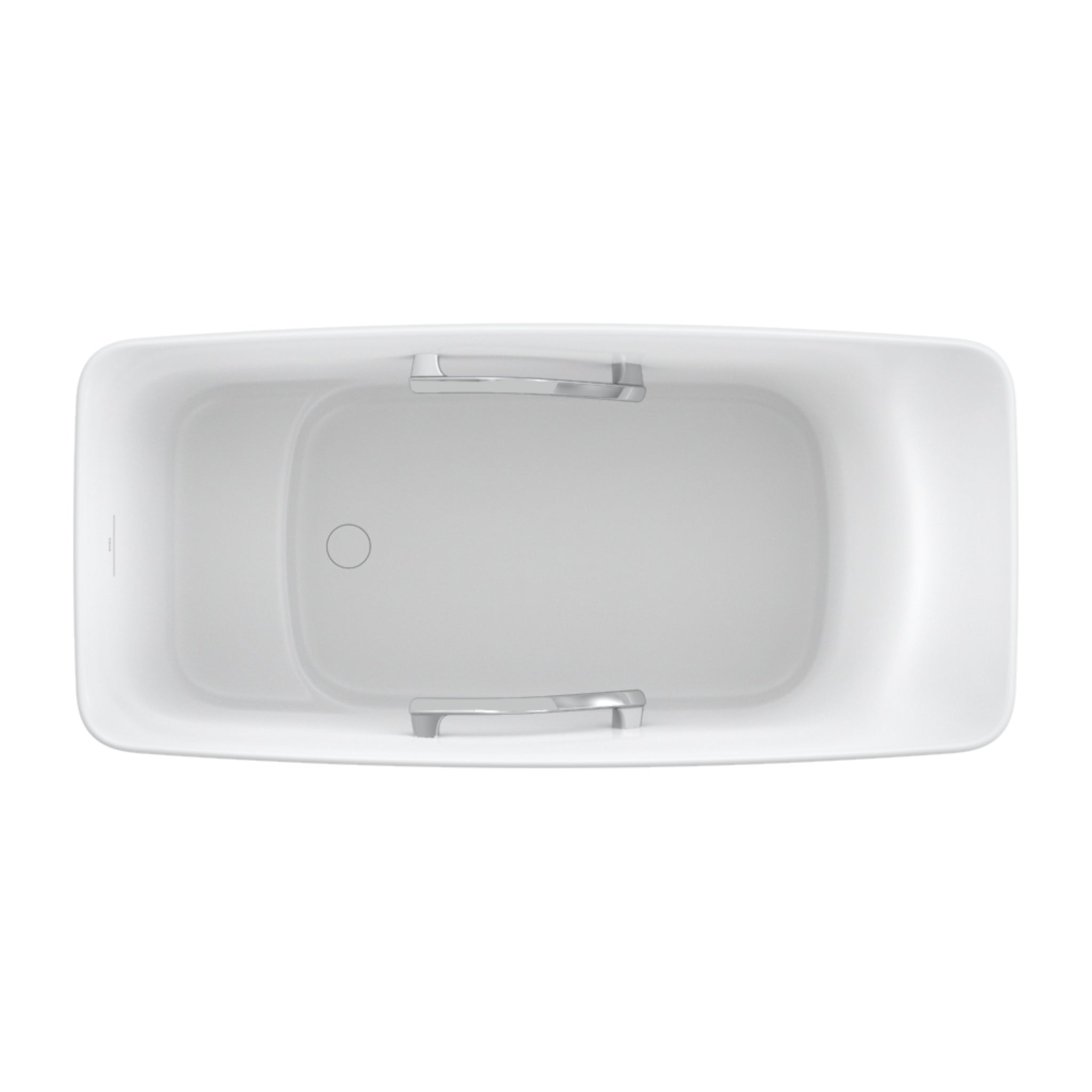 TOTO GALALATO MARBLE RECTANGULAR FREESTANDING BATHTUB WITH HANDGRIP MATTE WHITE 1700MM