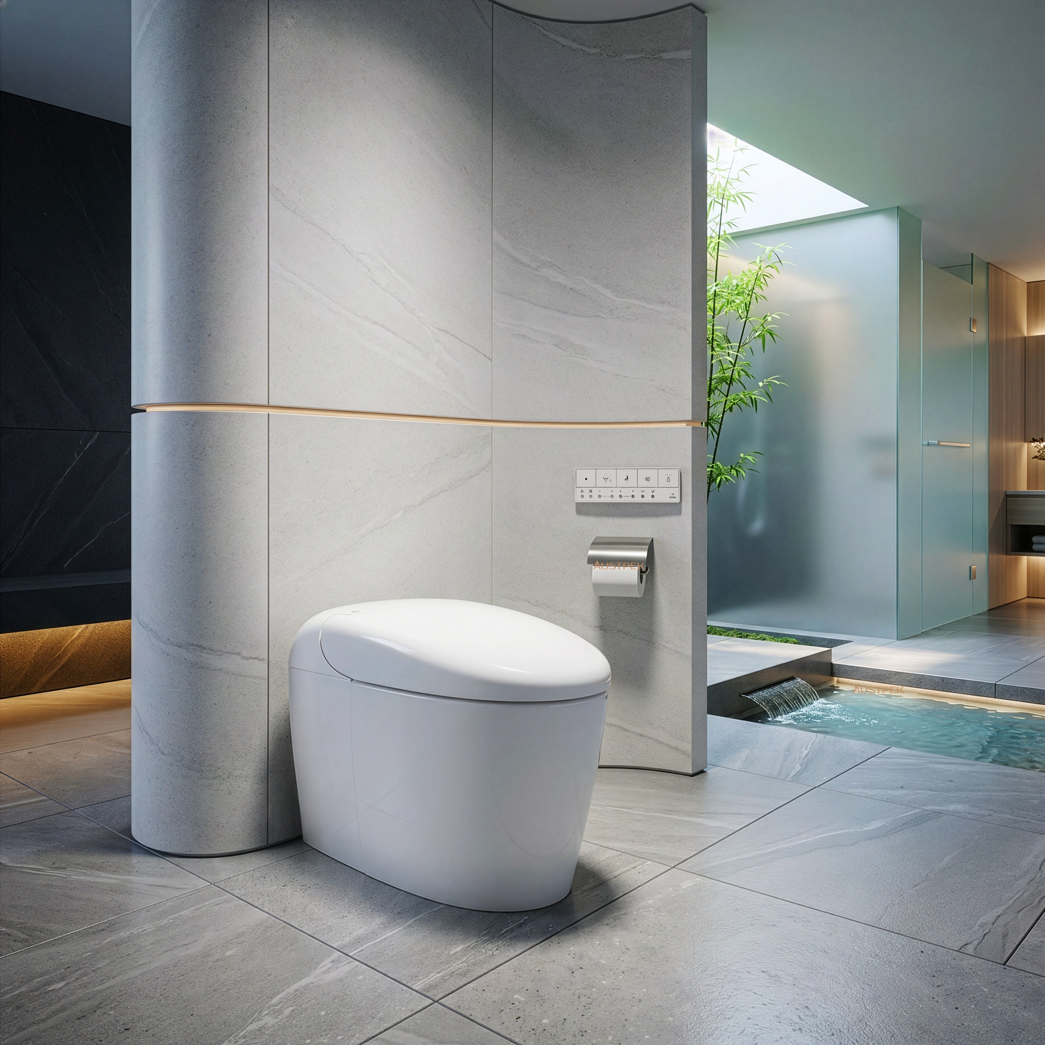 TOTO NEOREST RS INTEGRATED TOILET & REMOTE CONTROLLED WASHLET ELONGATED GLOSS WHITE