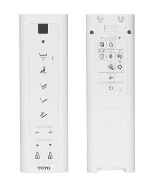 TOTO HAYON RIMLESS WALL HUNG TOILET AND S5 WASHLET W/ REMOTE CONTROL PACKAGE D-SHAPE GLOSS WHITE