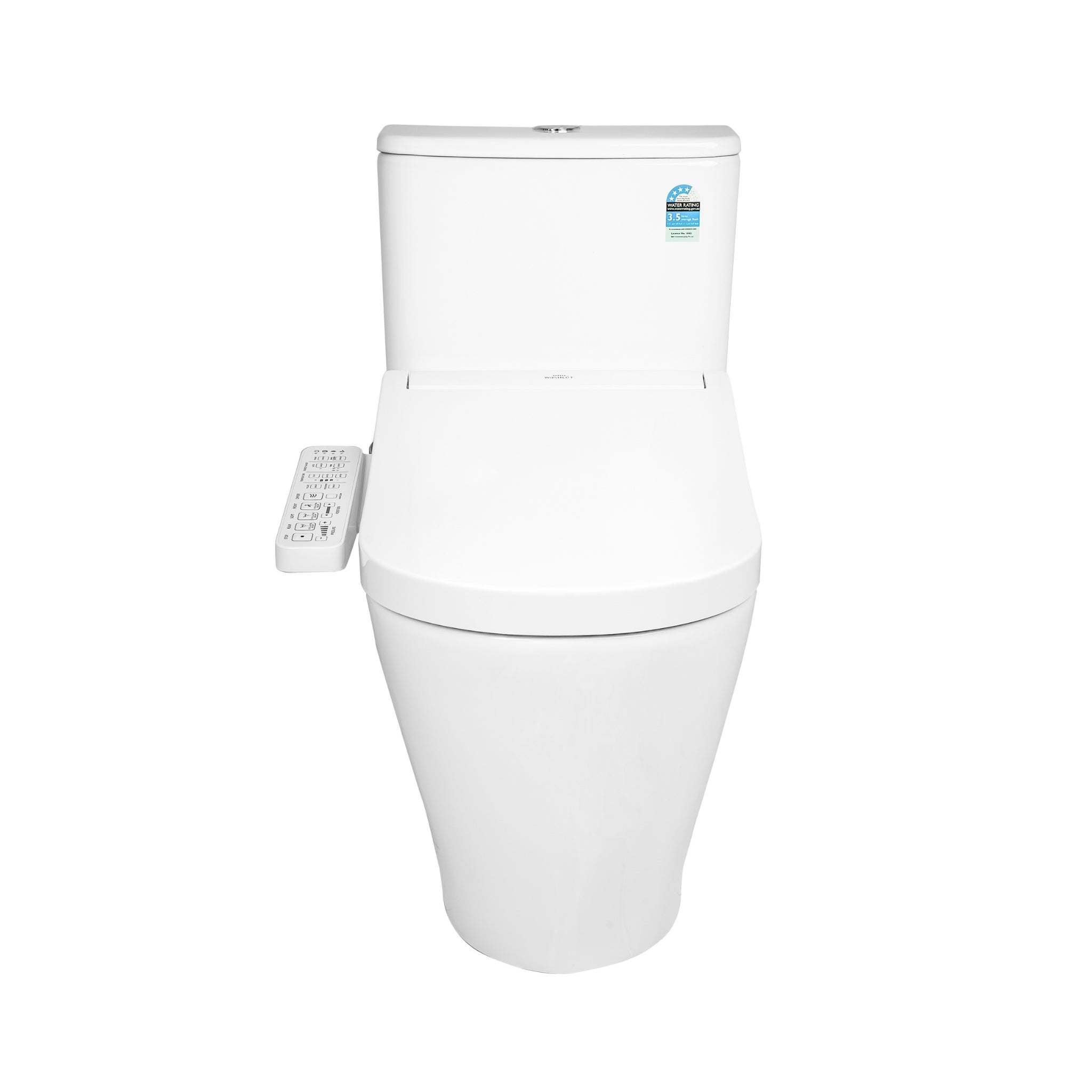 TOTO S2 WASHLET W/ SIDE CONTROL AND B&H DARA BTW TOILET SUITE PACKAGE D-SHAPE GLOSS WHITE