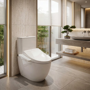 TOTO C2 WASHLET W/ SIDE CONTROL AND B&H BTW TOILET SUITE PACKAGE ELONGATED GLOSS WHITE