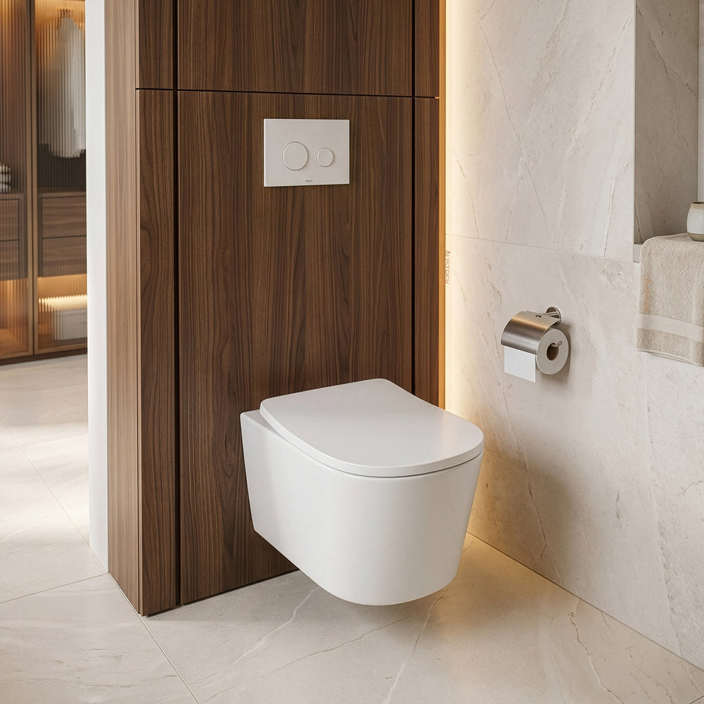 TOTO CONTEMPORARY I WALL HUNG TOILET (D-SHAPE) GLOSS WHITE