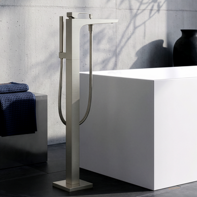 TOTO GE FREESTANDING BATH MIXER WITH HAND SHOWER BRUSHED NICKEL