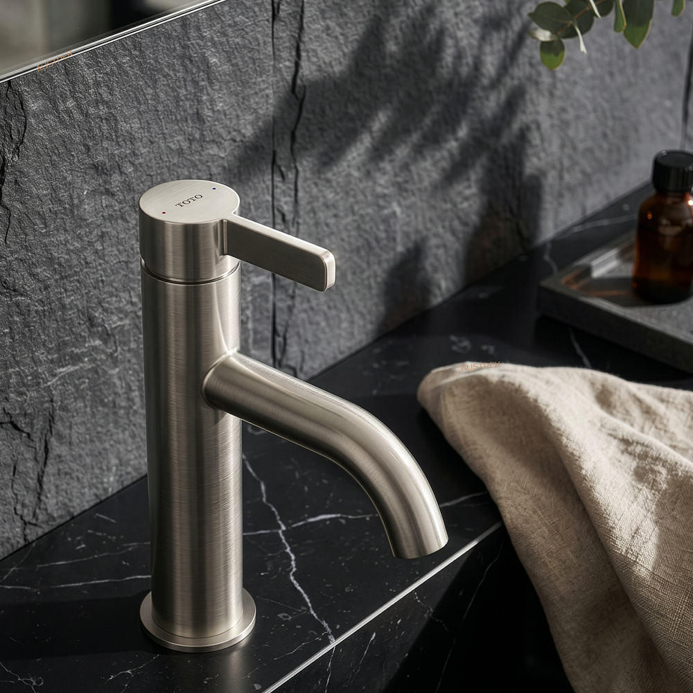 TOTO GF BASIN MIXER 186MM BRUSHED NICKEL
