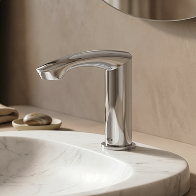 TOTO GM TOUCHLESS DECK MOUNTED BASIN MIXER 155MM CHROME