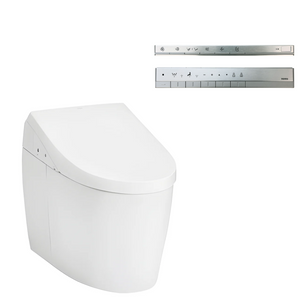 TOTO NEOREST AH INTEGRATED TOILET AND WASHLET W/ REMOTE CONTROL PACKAGE ELONGATE GLOSS WHITE
