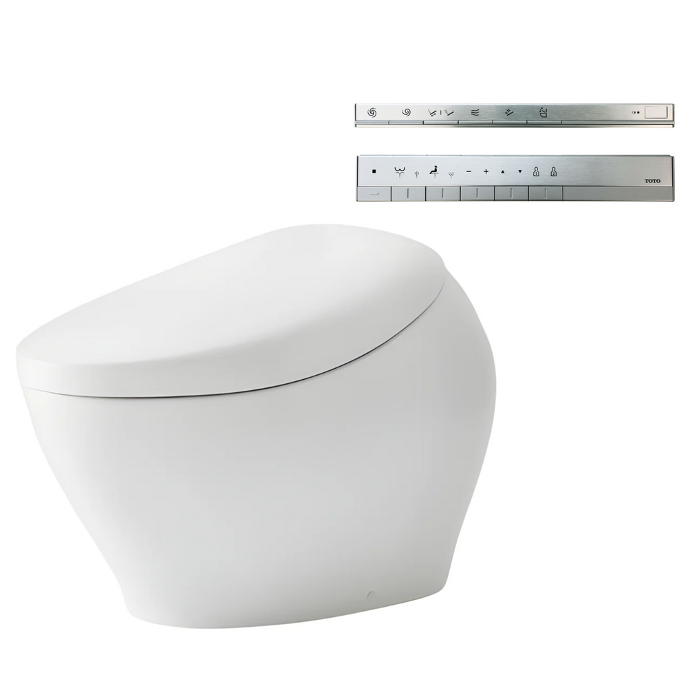 TOTO NEOREST NX I LUXURIOUS SMART TOILET GLOSS WHITE W/ SILVER REMOTE