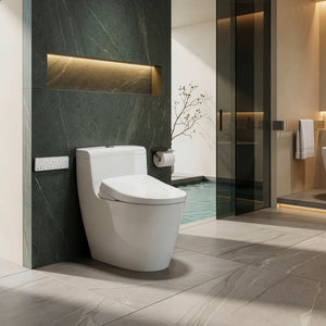 TOTO ONE-PIECE TOILET SUITE AND S7 WASHLET W/ REMOTE AND AUTOLID PACKAGE ELONGATED GLOSS WHITE