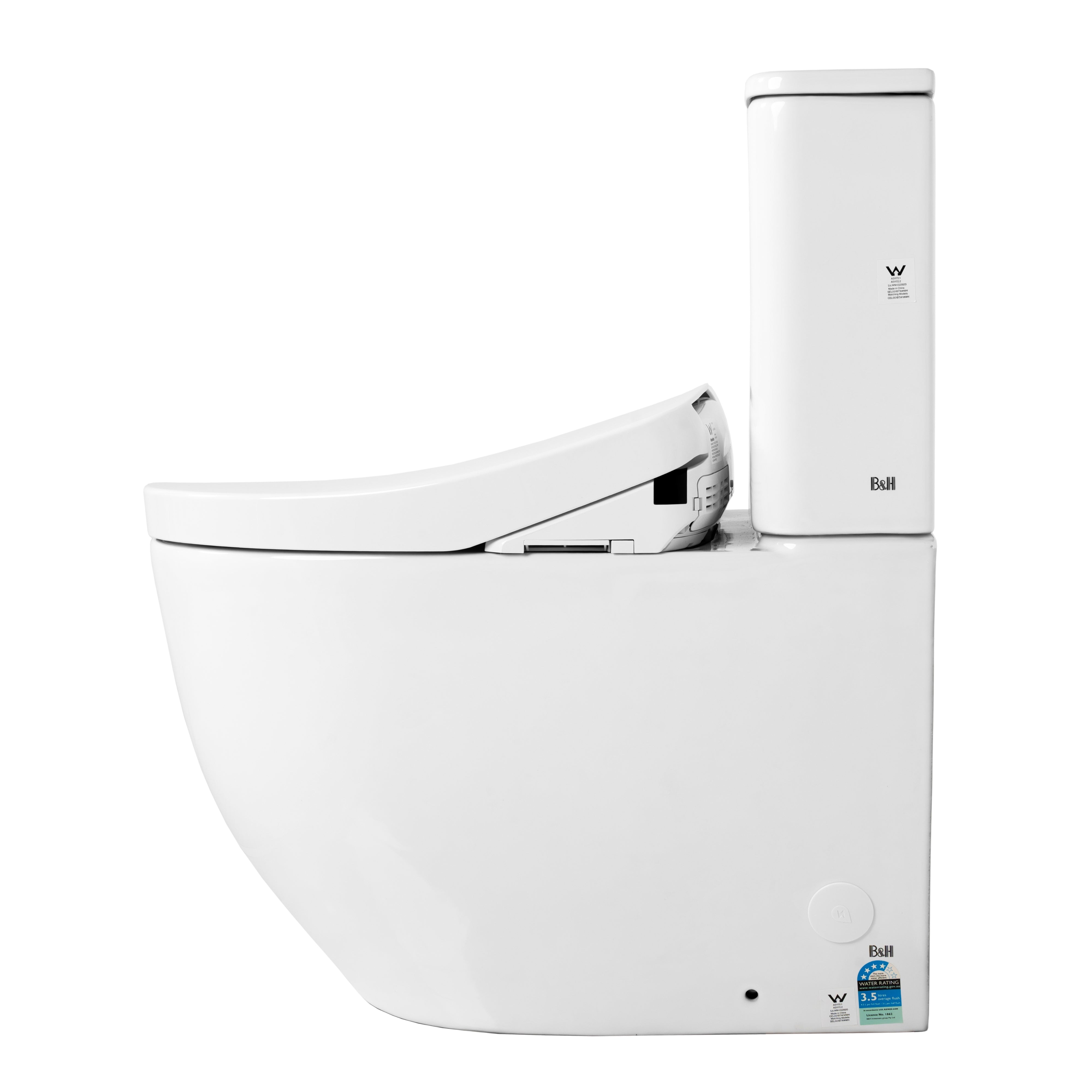 TOTO S7 WASHLET W/ REMOTE CONTROL AND AUTOLID BTW TOILET SUITE PACKAGE ELONGATED GLOSS WHITE