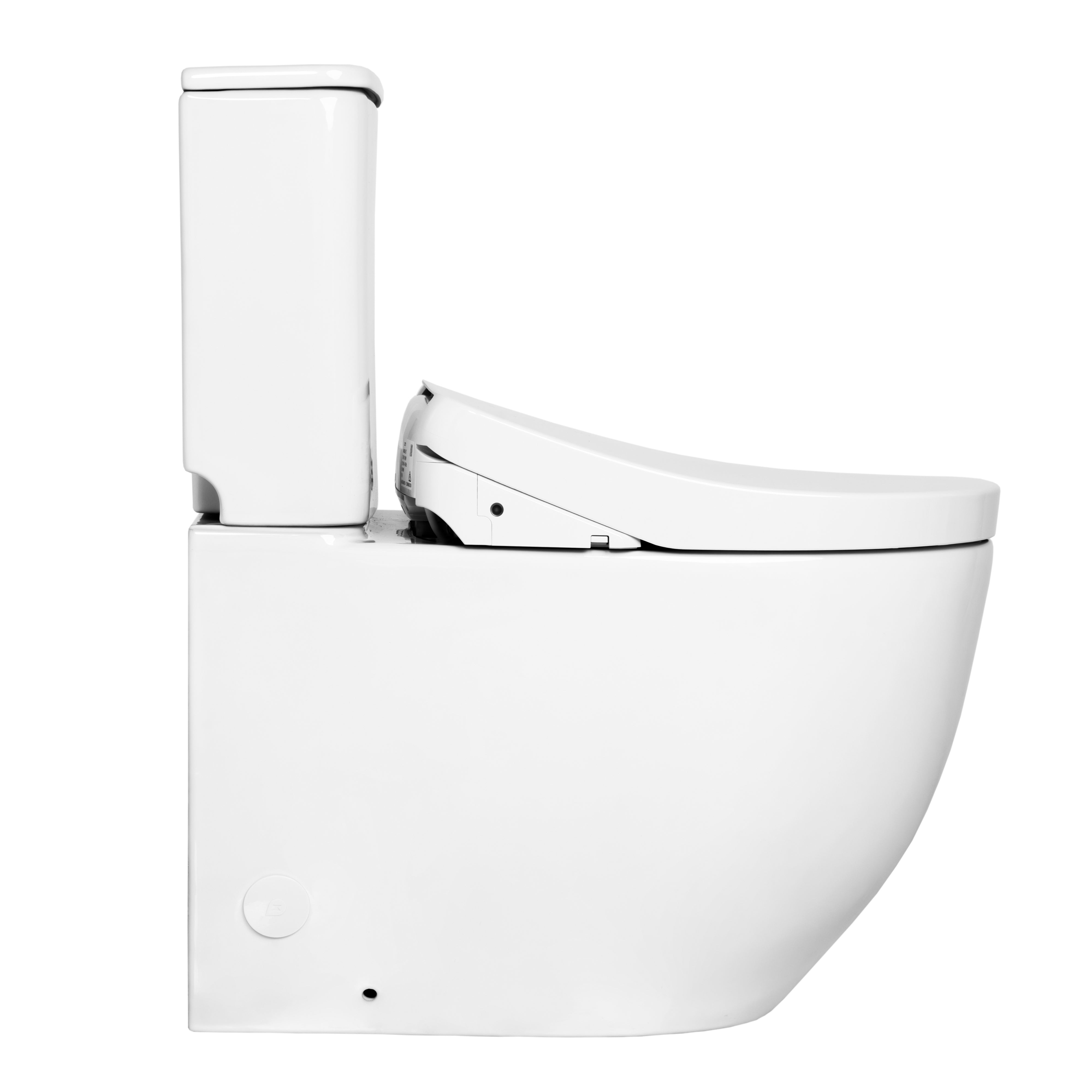 TOTO S7 WASHLET W/ REMOTE CONTROL AND AUTOLID BTW TOILET SUITE PACKAGE ELONGATED GLOSS WHITE