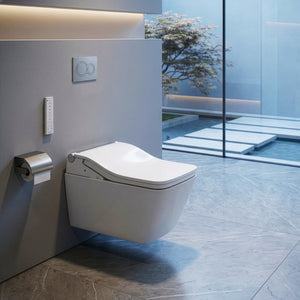 TOTO SW WALL HUNG TOILET WITH WASHLET PACKAGE W/ AUTOLID AND AUTOFLUSH GLOSS WHITE