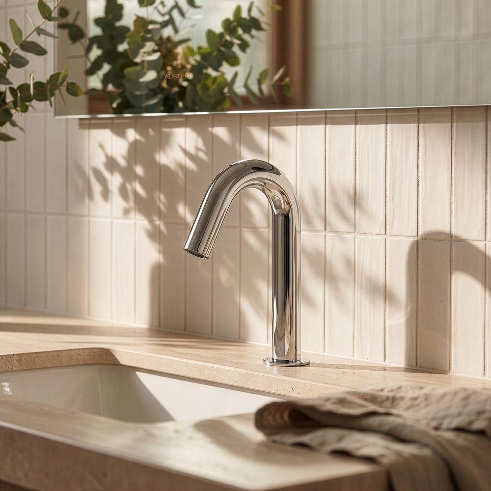 TOTO TOUCHLESS DECK MOUNTED BASIN MIXER 205MM CHROME