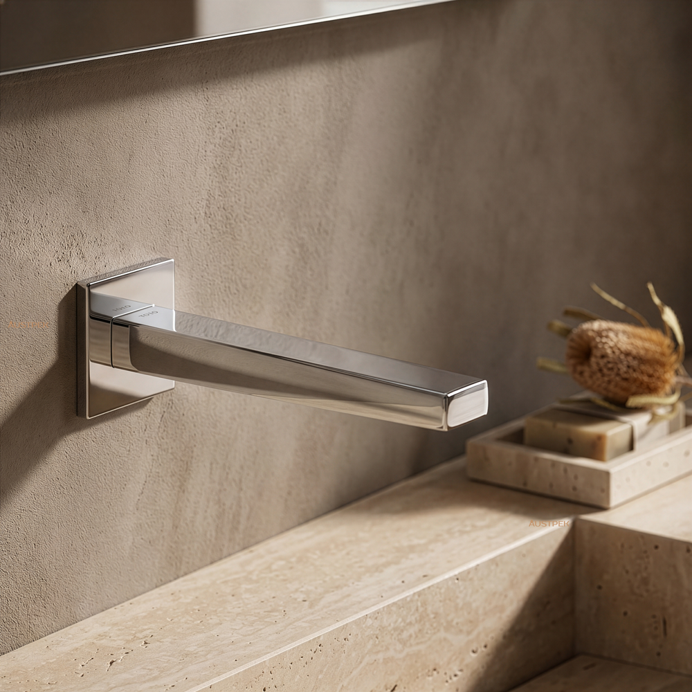 TOTO TOUCHLESS WALL BASIN SPOUT 250MM CHROME