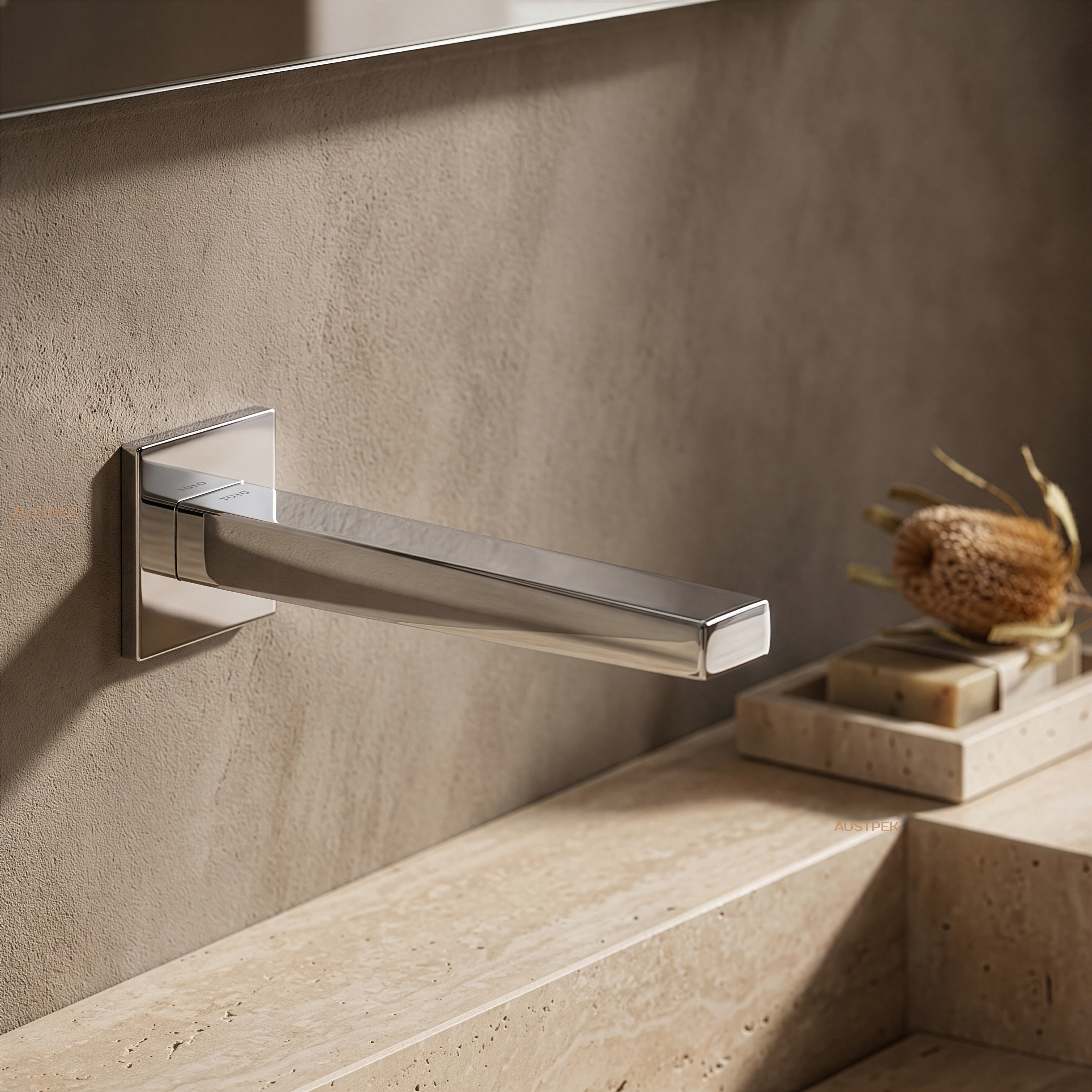TOTO TOUCHLESS WALL BASIN SPOUT 250MM CHROME