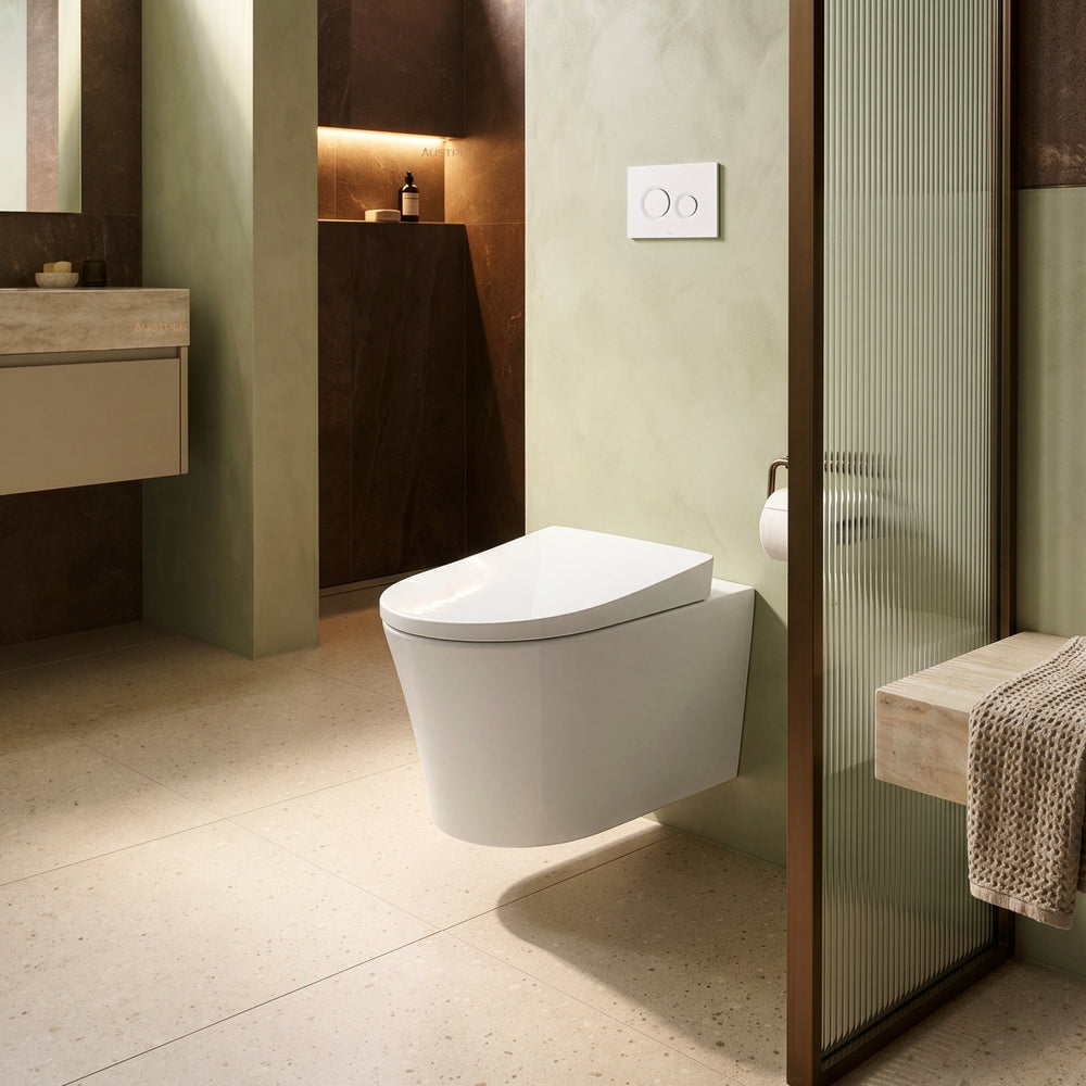 TOTO WALL HUNG RIMLESS TOILET D-SHAPE GLOSS WHITE