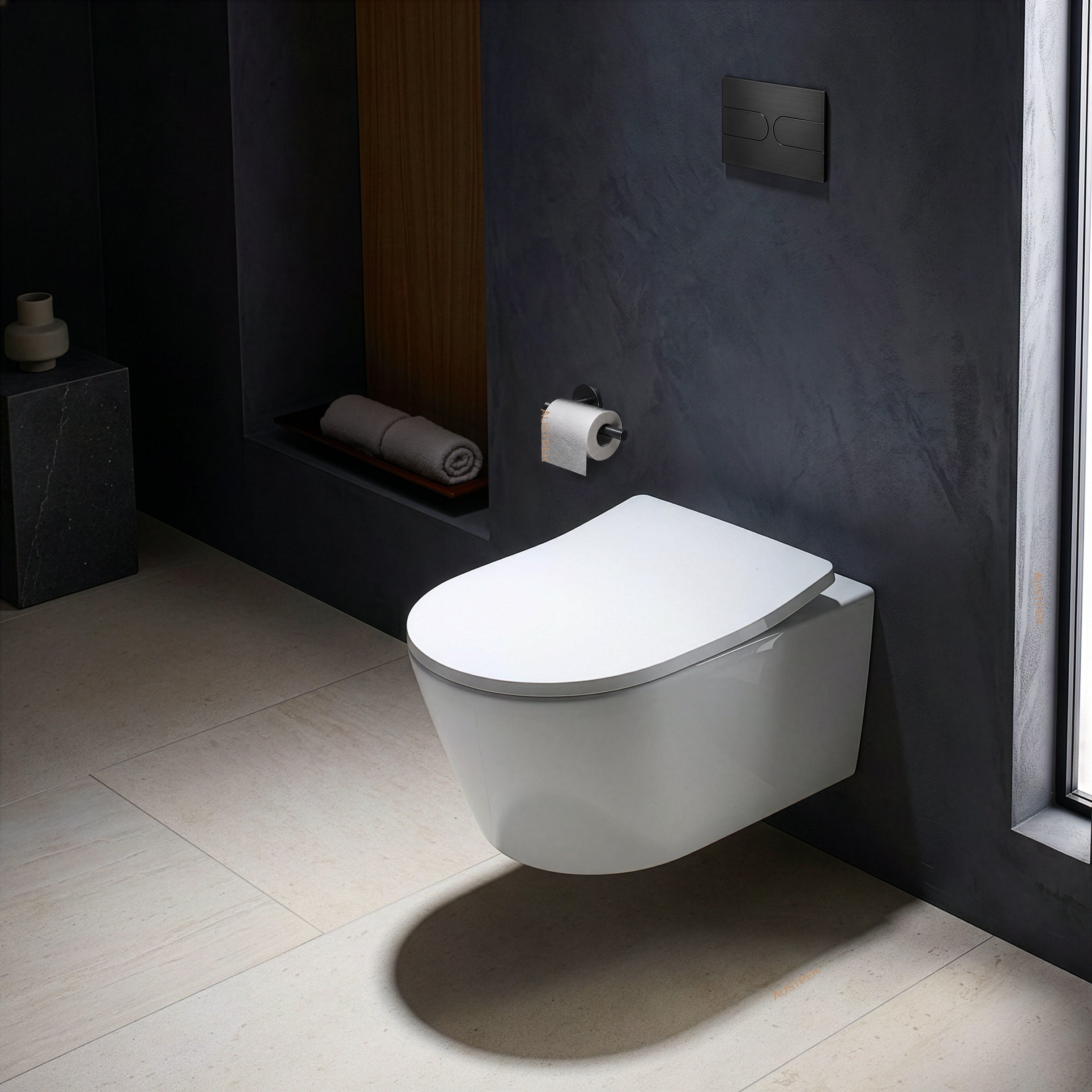 TOTO WALL HUNG TOILET (D-SHAPE) GLOSS WHITE