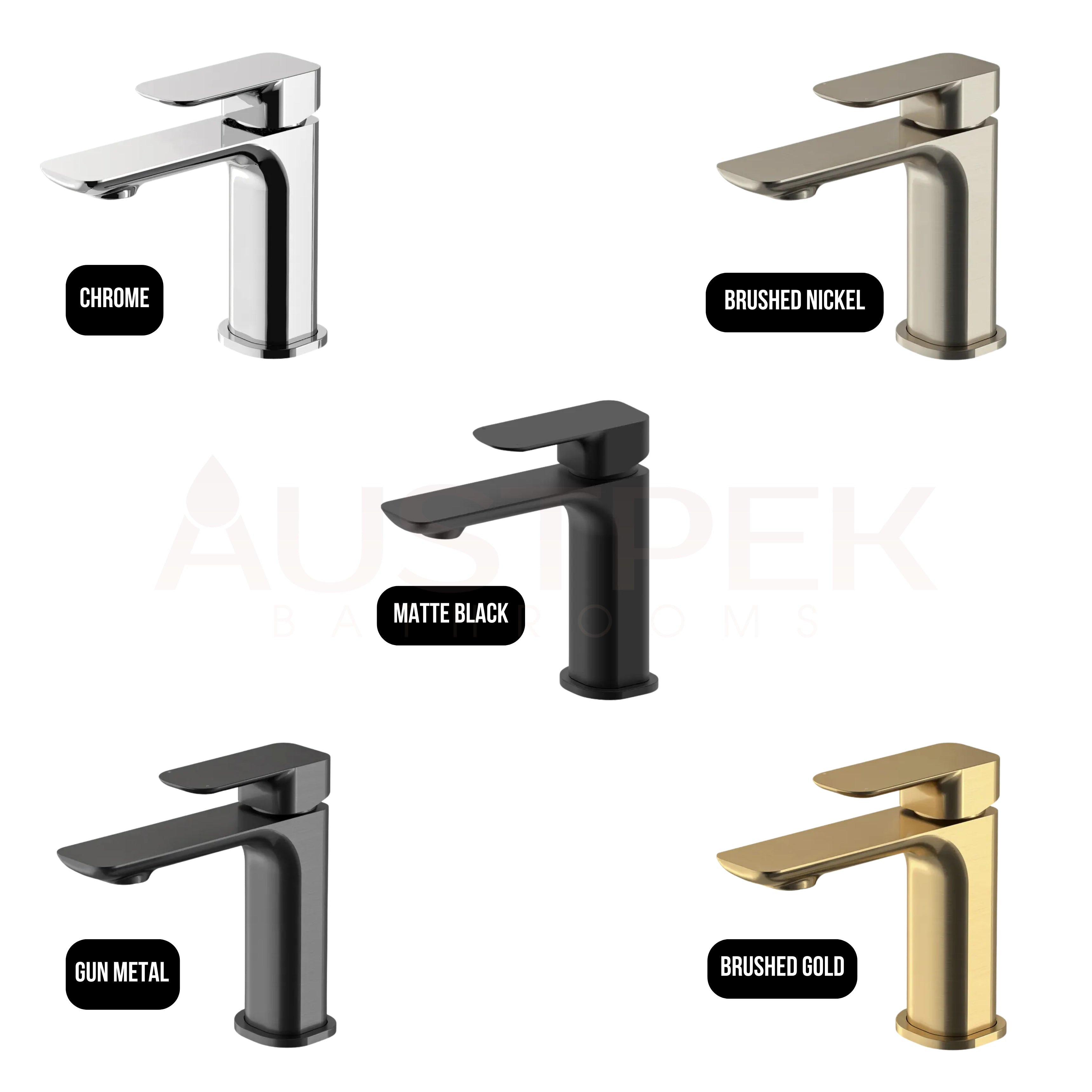 OSKAR BASIN MIXER 154MM GUN METAL