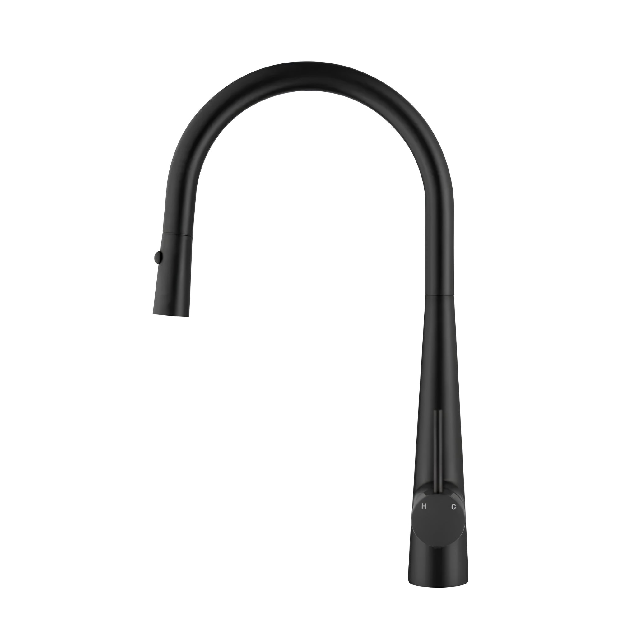 VITO ROUND POT PULL-OUT KITCHEN SINK MIXER MATTE BLACK