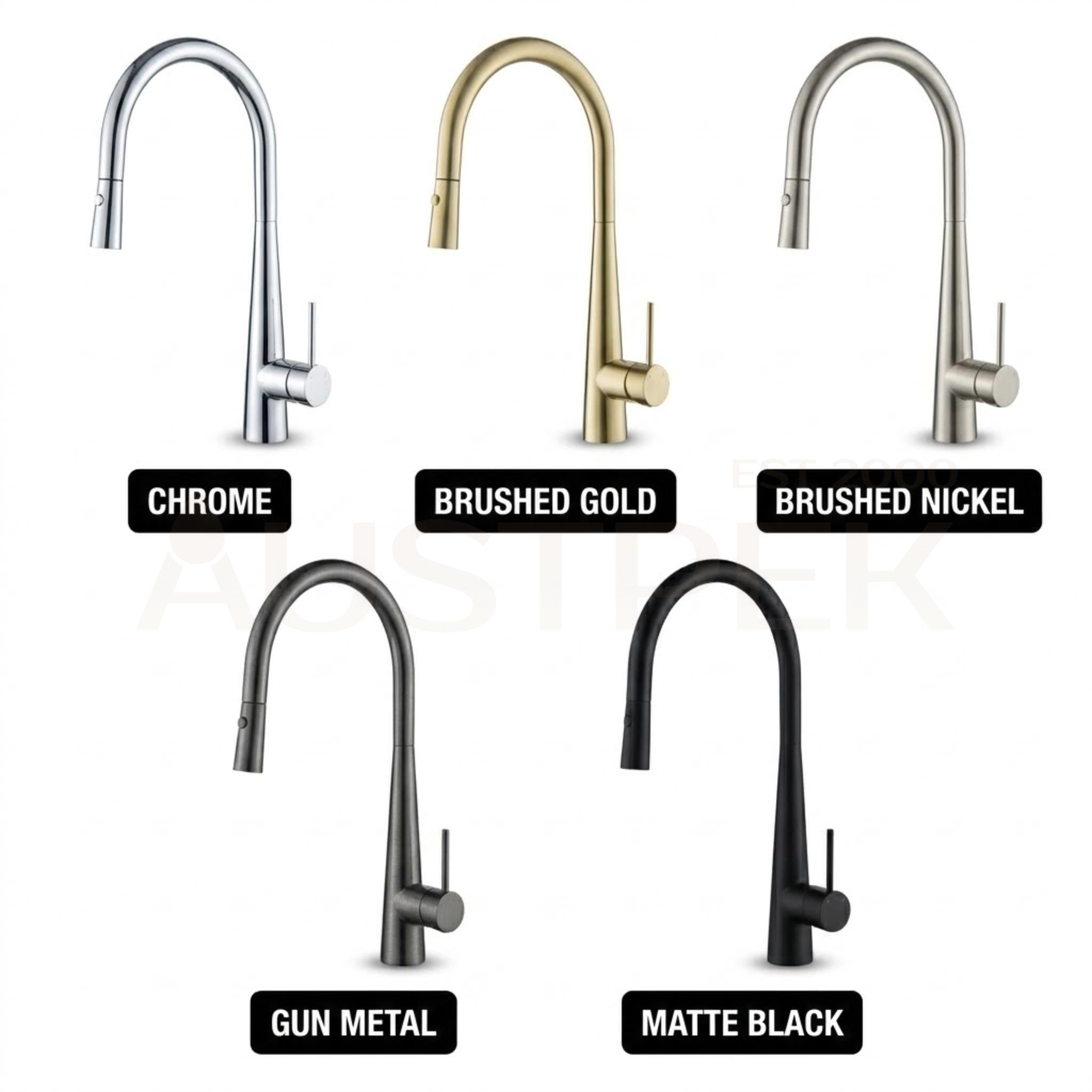 VITO ROUND POT PULL-OUT KITCHEN SINK MIXER CHROME