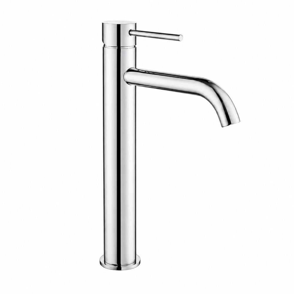 VITO TALL BASIN MIXER WITH CURVED SPOUT CHROME