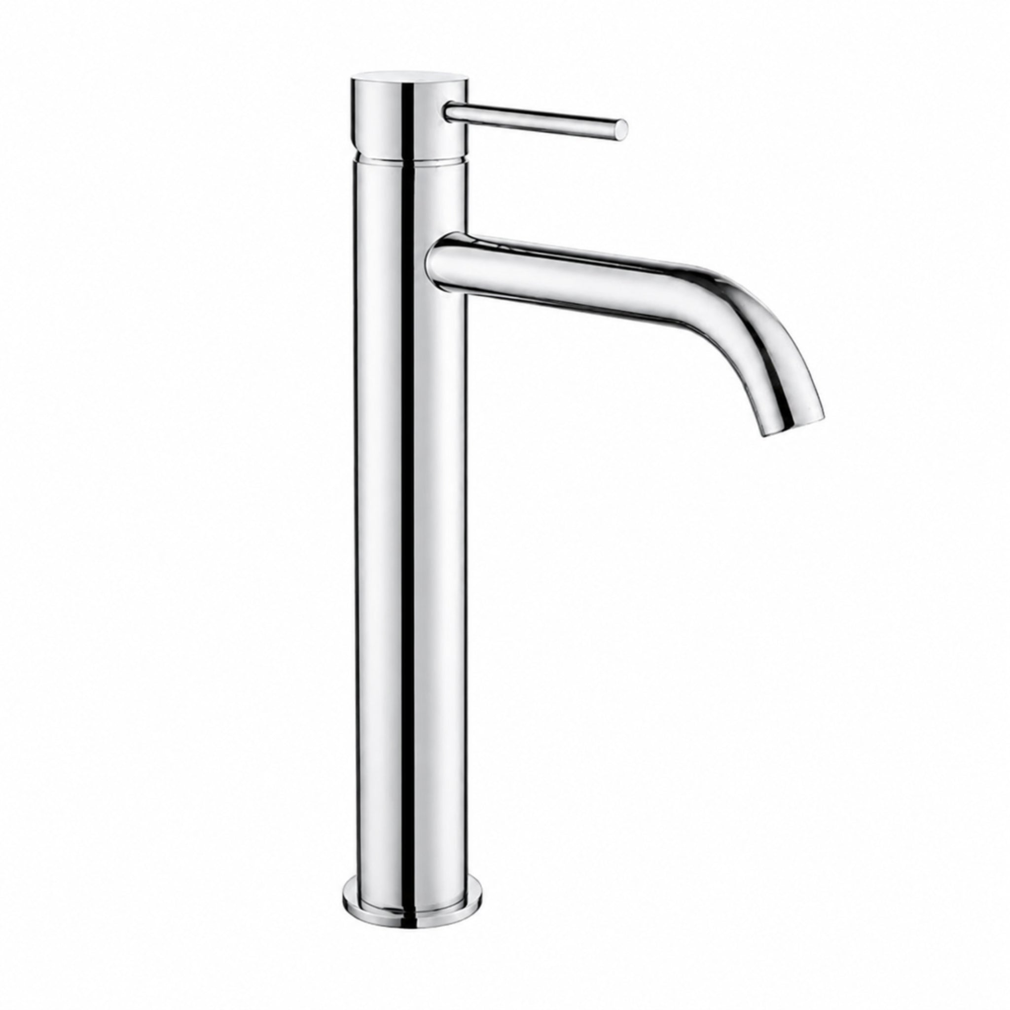 VITO TALL BASIN MIXER WITH CURVED SPOUT CHROME