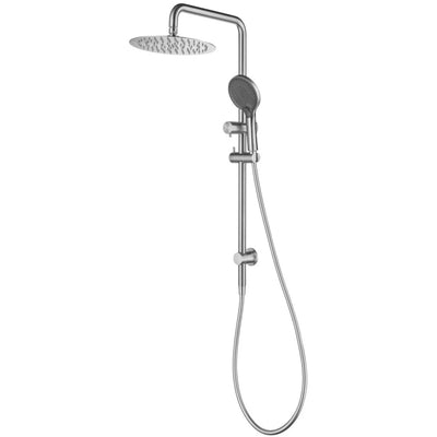 VITO TWIN SHOWER ON RAIL BRUSHED NICKEL
