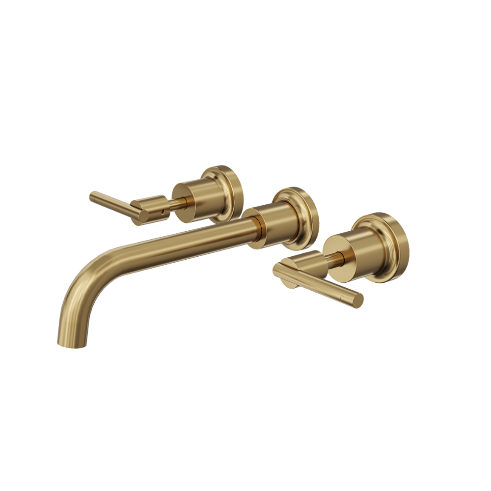 LINSOL TRE LEVER HANDLE BATH SET BRUSHED BRASS
