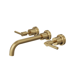 LINSOL TRE LEVER HANDLE BATH SET BRUSHED BRASS