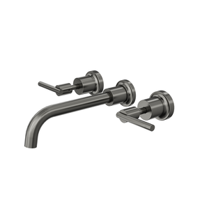 LINSOL TRE LEVER HANDLE BATH SET GUN METAL
