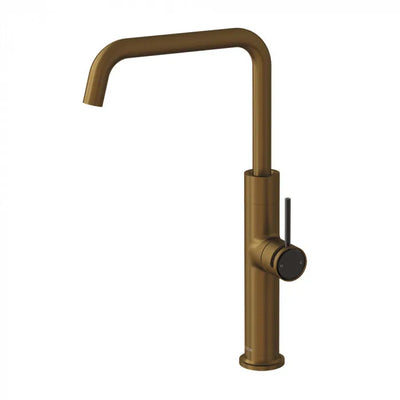 FELTON TATE SINK MIXER 372MM BRUSHED BRONZE AND BLACK