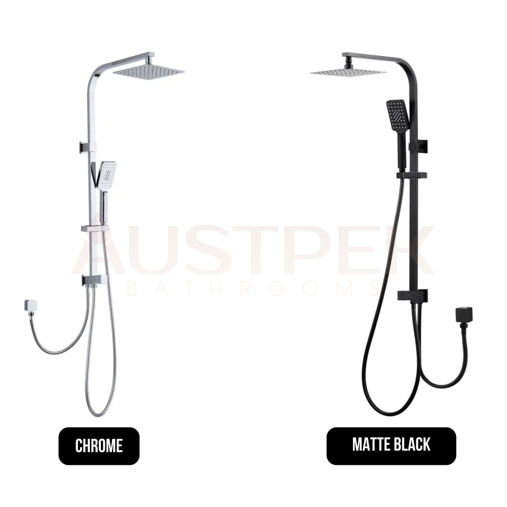 INSPIRE TARAN SHOWER DUAL HOSE SQ BLACK