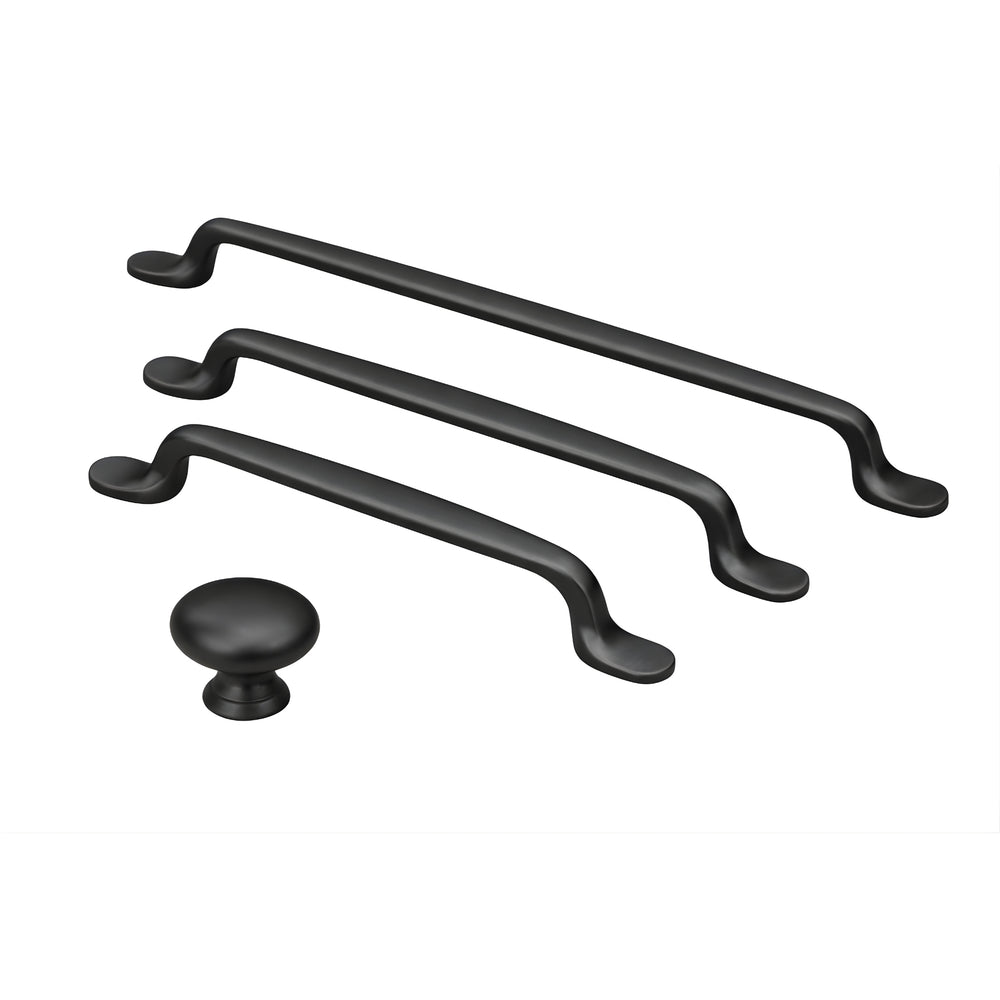 TURNER HASTINGS TUTTO CABINET HANDLE MATTE BLACK (MULTIPLE SIZES AVAILABLE)